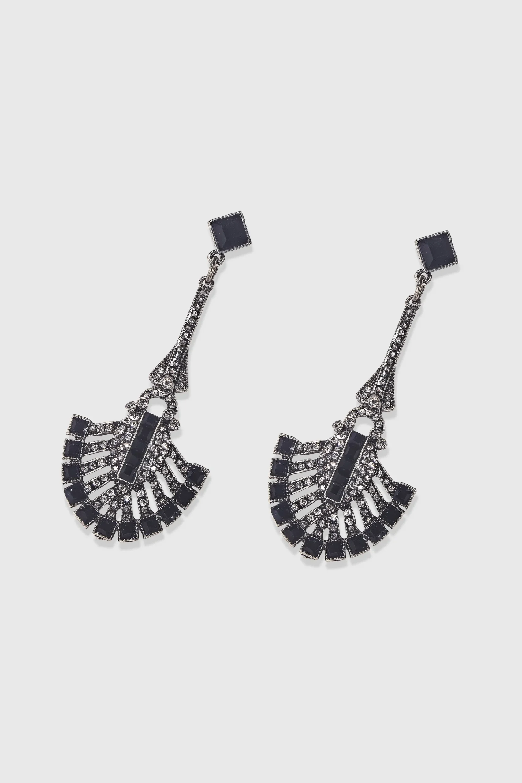 BABEYOND Earrings | Vintage<Vintage Geometric Fan-shaped Crystal Earrings