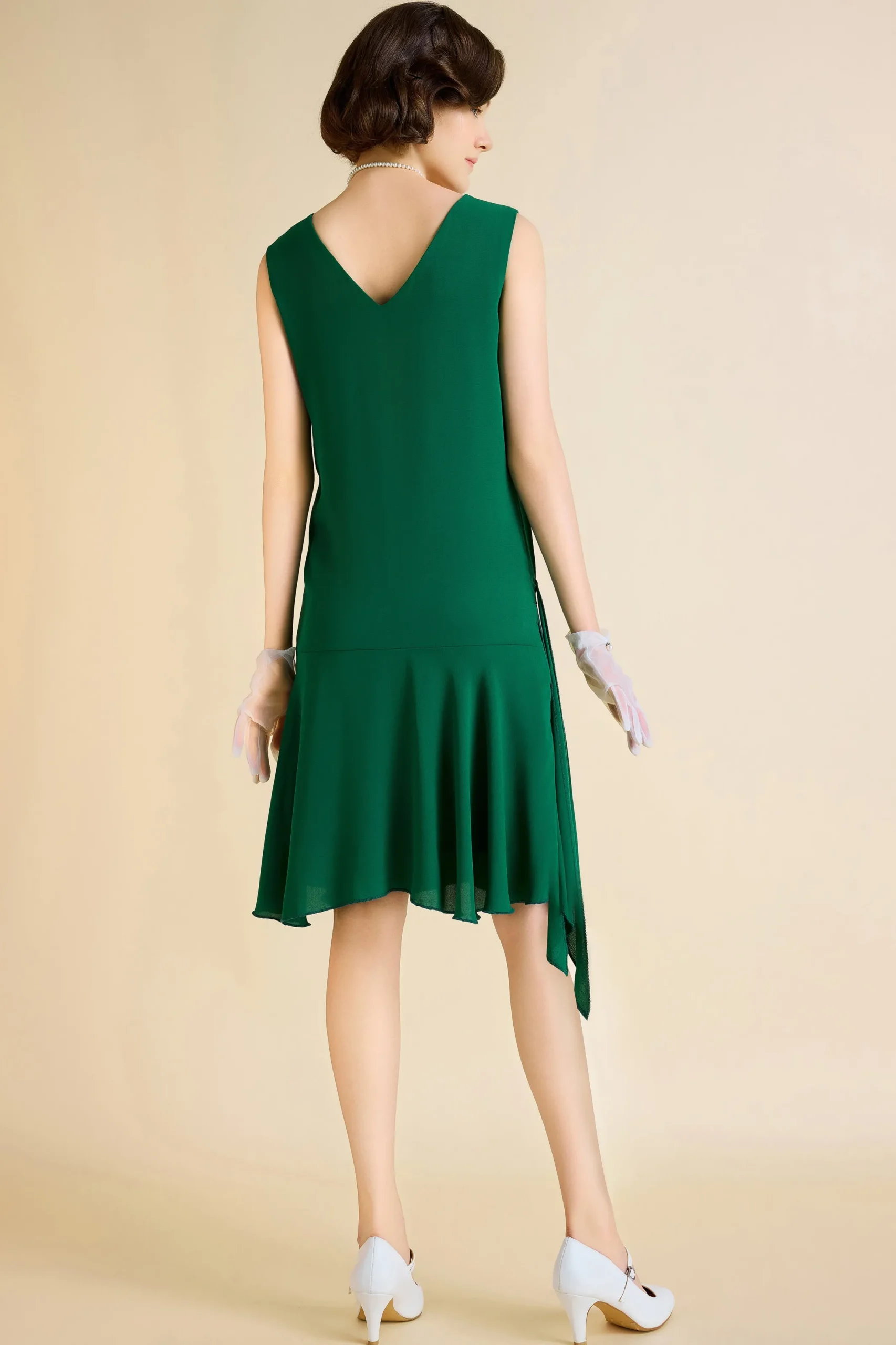 BABEYOND Day Dresses<Vintage Irregular Ribbon Pleated Day Dress