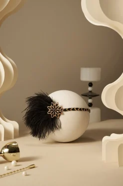 BABEYOND Feather | Rhinestone<Vintage Ostrich Feather Headband
