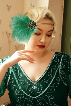 BABEYOND Feather | Rhinestone<Vintage Ostrich Feather Headband