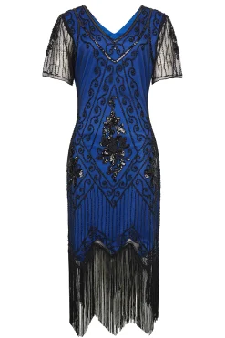 BABEYOND Flapper Dresses | Fringe<Vintage Paisley Flapper Gatsby Dress