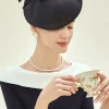 BABEYOND Fascinators<Vintage Pillbox Feather Cocktail Fascinate Hat