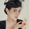 BABEYOND Fascinators<Vintage Pillbox Veil Cocktail Fascinator