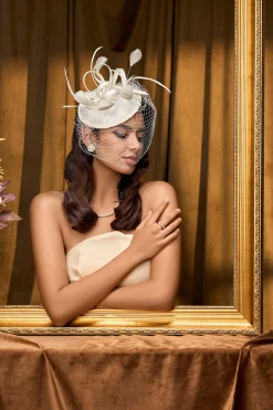 BABEYOND Fascinators<Vintage Pillbox Veil Cocktail Fascinator