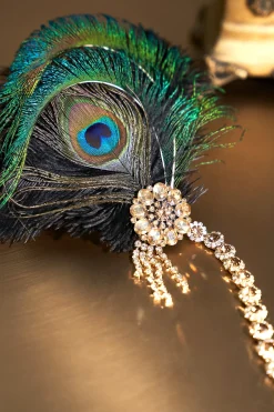 BABEYOND Rhinestone | Chain<Vintage Rhinestone Peacock Headpiece