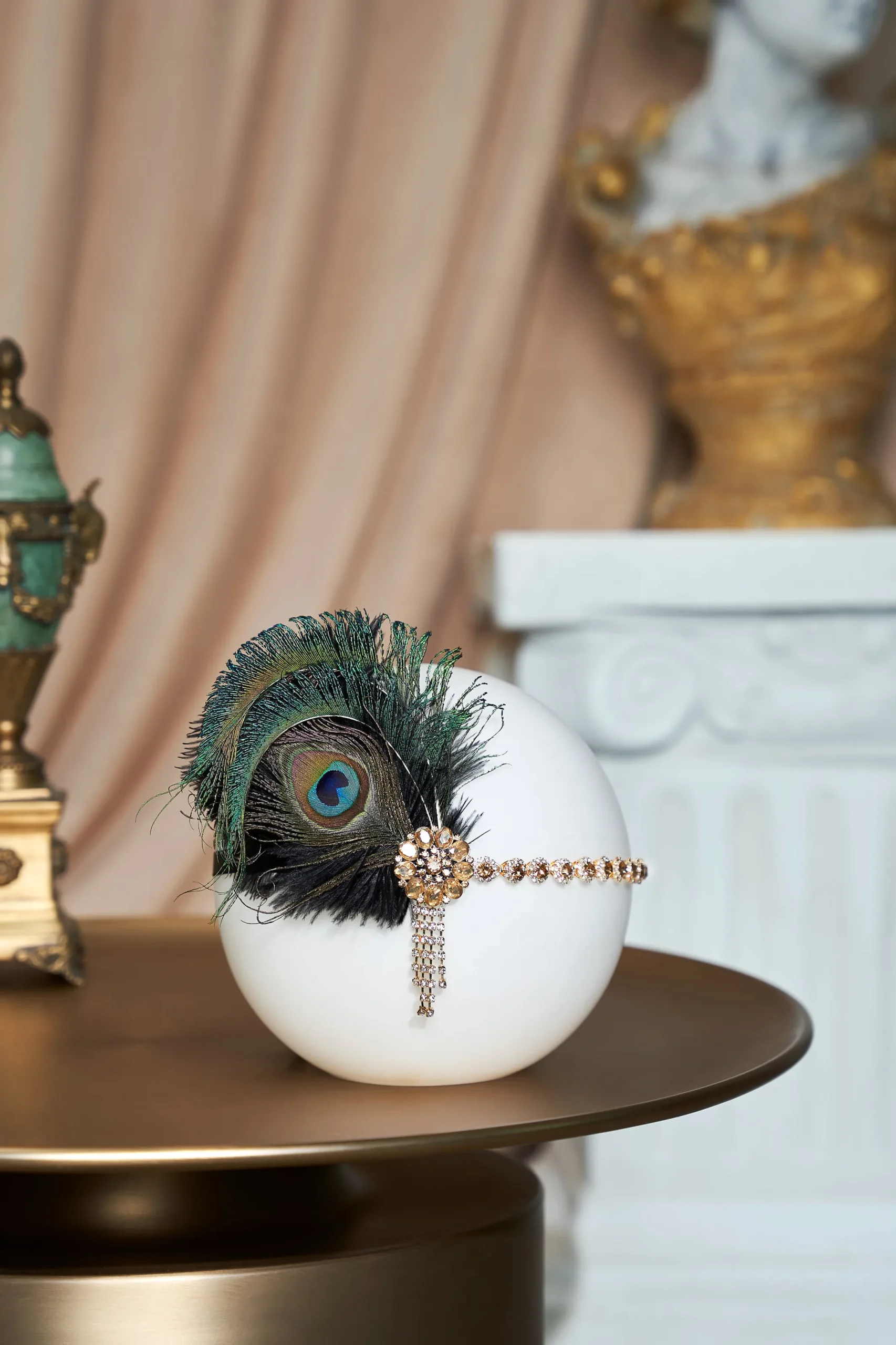 BABEYOND Rhinestone | Chain<Vintage Rhinestone Peacock Headpiece