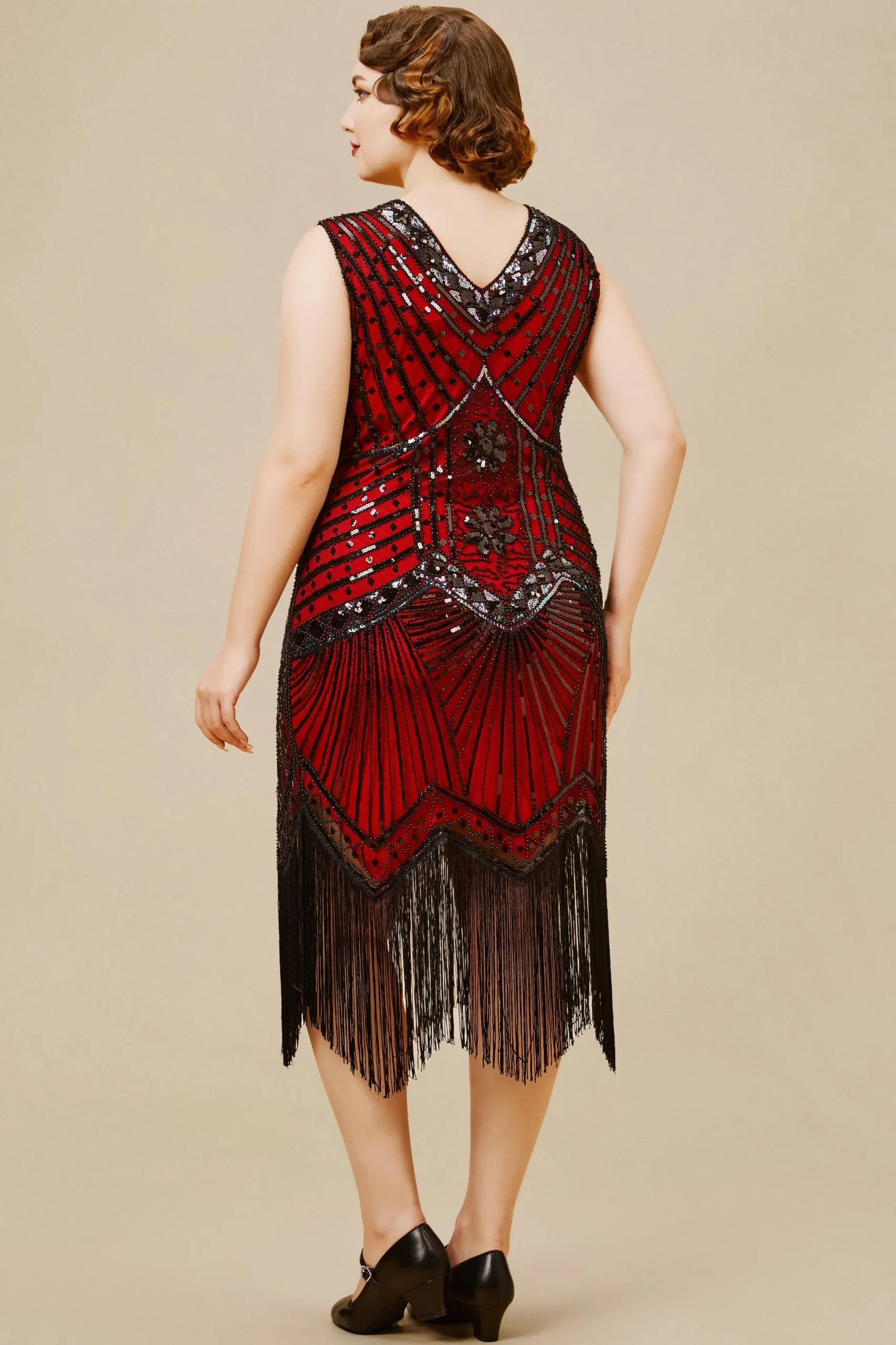 BABEYOND Plus Size<Vintage Sleeveless Cocktail Party Plus Size Dress