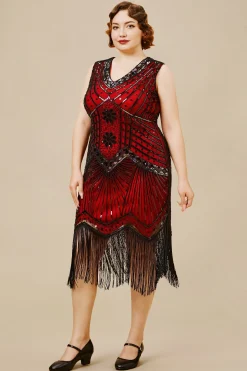BABEYOND Plus Size<Vintage Sleeveless Cocktail Party Plus Size Dress