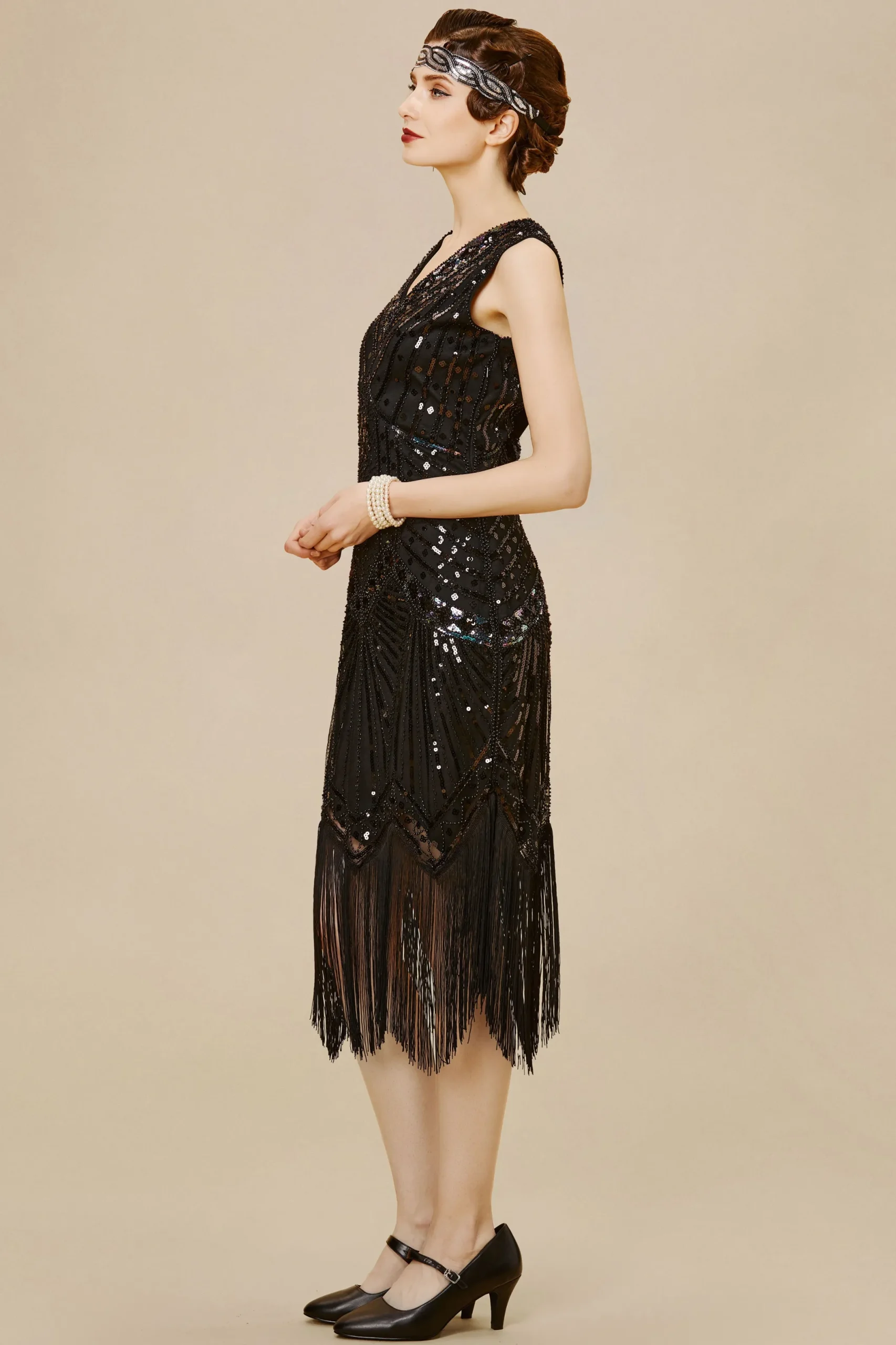 BABEYOND Plus Size<Vintage Sleeveless Cocktail Party Plus Size Dress