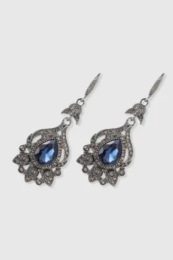 BABEYOND Earrings | Vintage<Vintage Teardrop Crystal Dangle Earrings