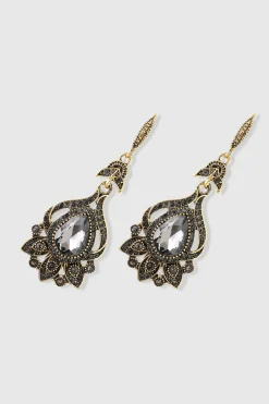 BABEYOND Earrings | Vintage<Vintage Teardrop Crystal Dangle Earrings