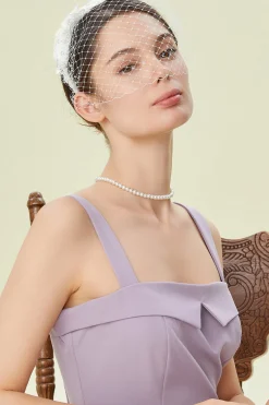 BABEYOND Fascinators<Vintage Veil Lace Cocktail Fascinator