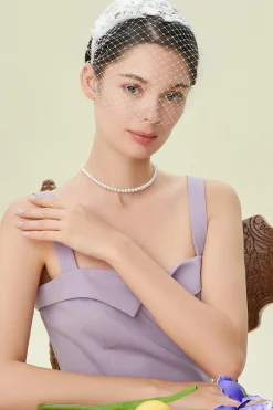BABEYOND Fascinators<Vintage Veil Lace Cocktail Fascinator