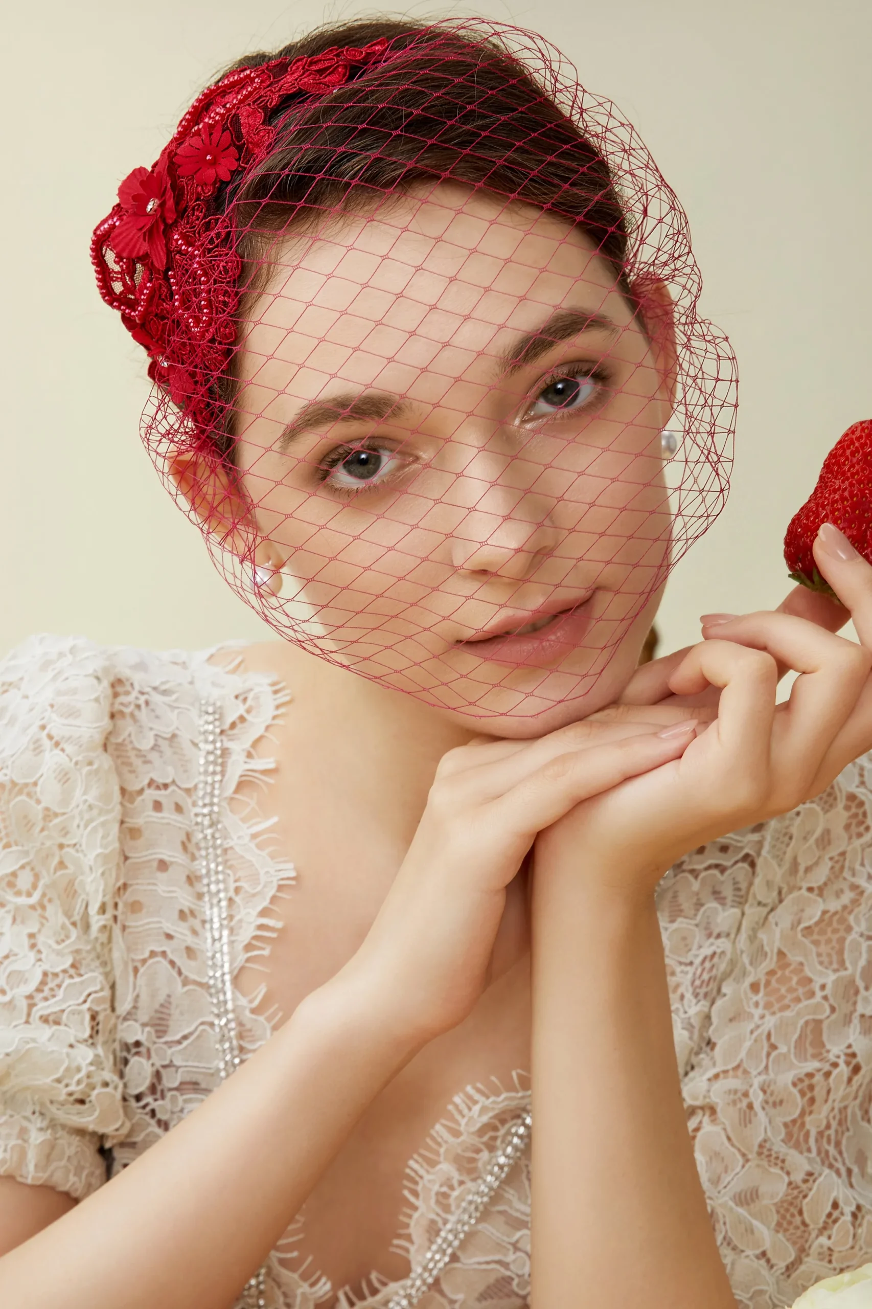 BABEYOND Fascinators<Vintage Veil Lace Cocktail Fascinator