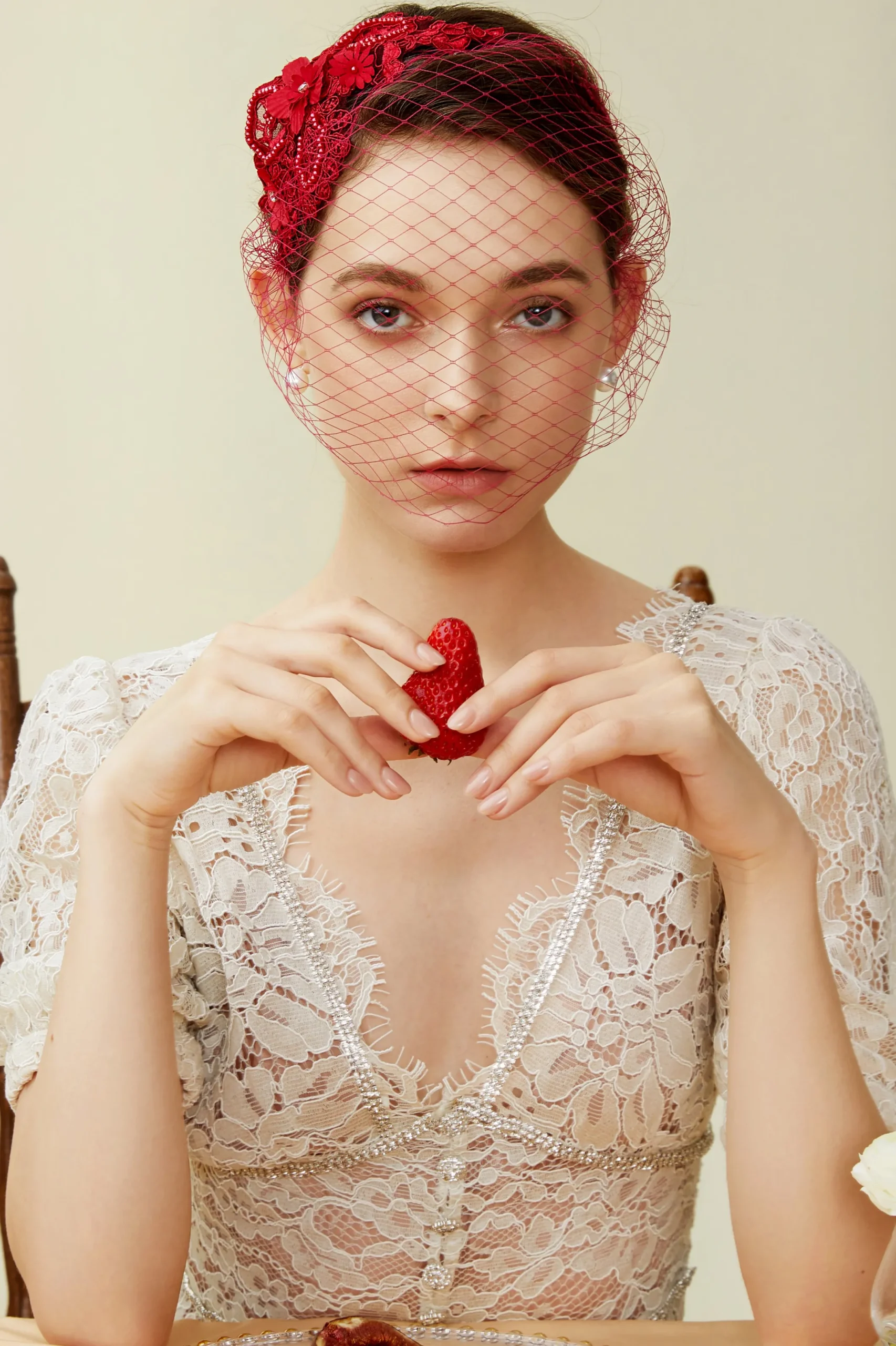 BABEYOND Fascinators<Vintage Veil Lace Cocktail Fascinator