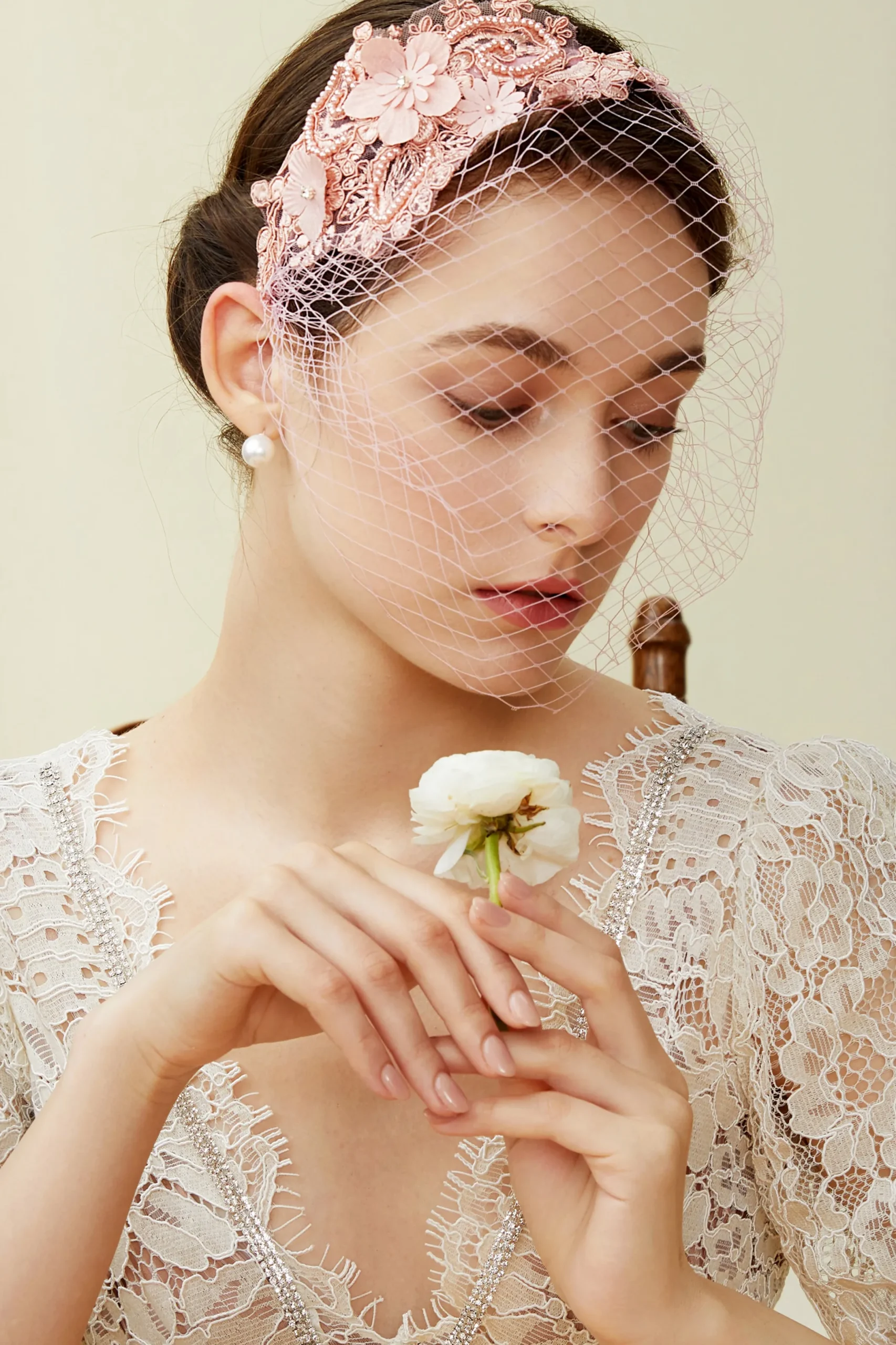 BABEYOND Fascinators<Vintage Veil Lace Cocktail Fascinator