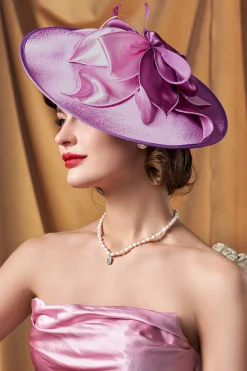 BABEYOND Fascinators<Wide Brim Floral Race Day Fascinator
