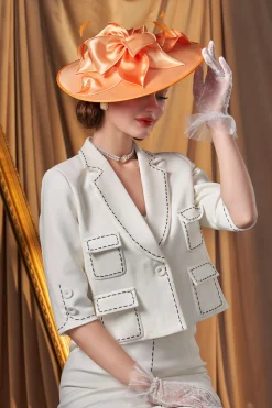 BABEYOND Fascinators<Wide Brim Floral Race Day Fascinator