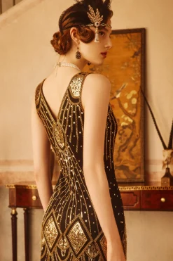 BABEYOND Plus Size<Zouzou Art Deco Flapper Plus Size Dress