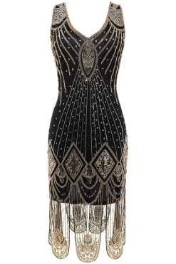 BABEYOND Plus Size<Zouzou Art Deco Flapper Plus Size Dress