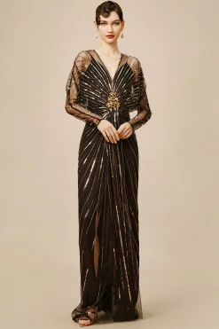 BABEYOND Party | Evening Dresses<Zouzou Crystal-Encrusted Evening Gown