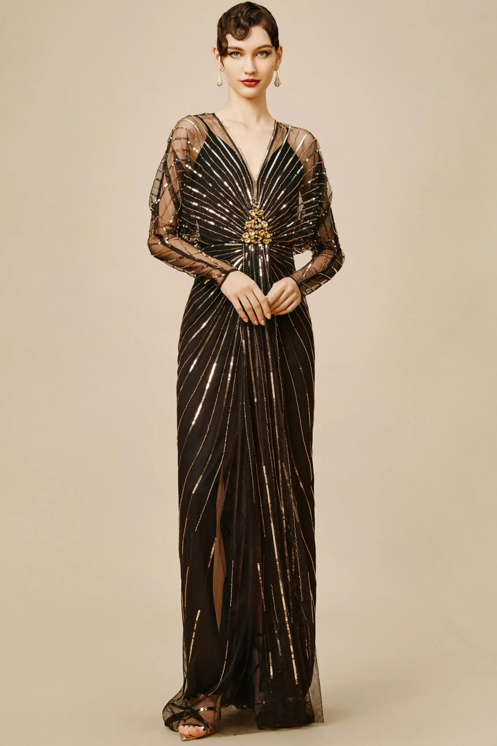 BABEYOND Party | Evening Dresses<Zouzou Crystal-Encrusted Evening Gown