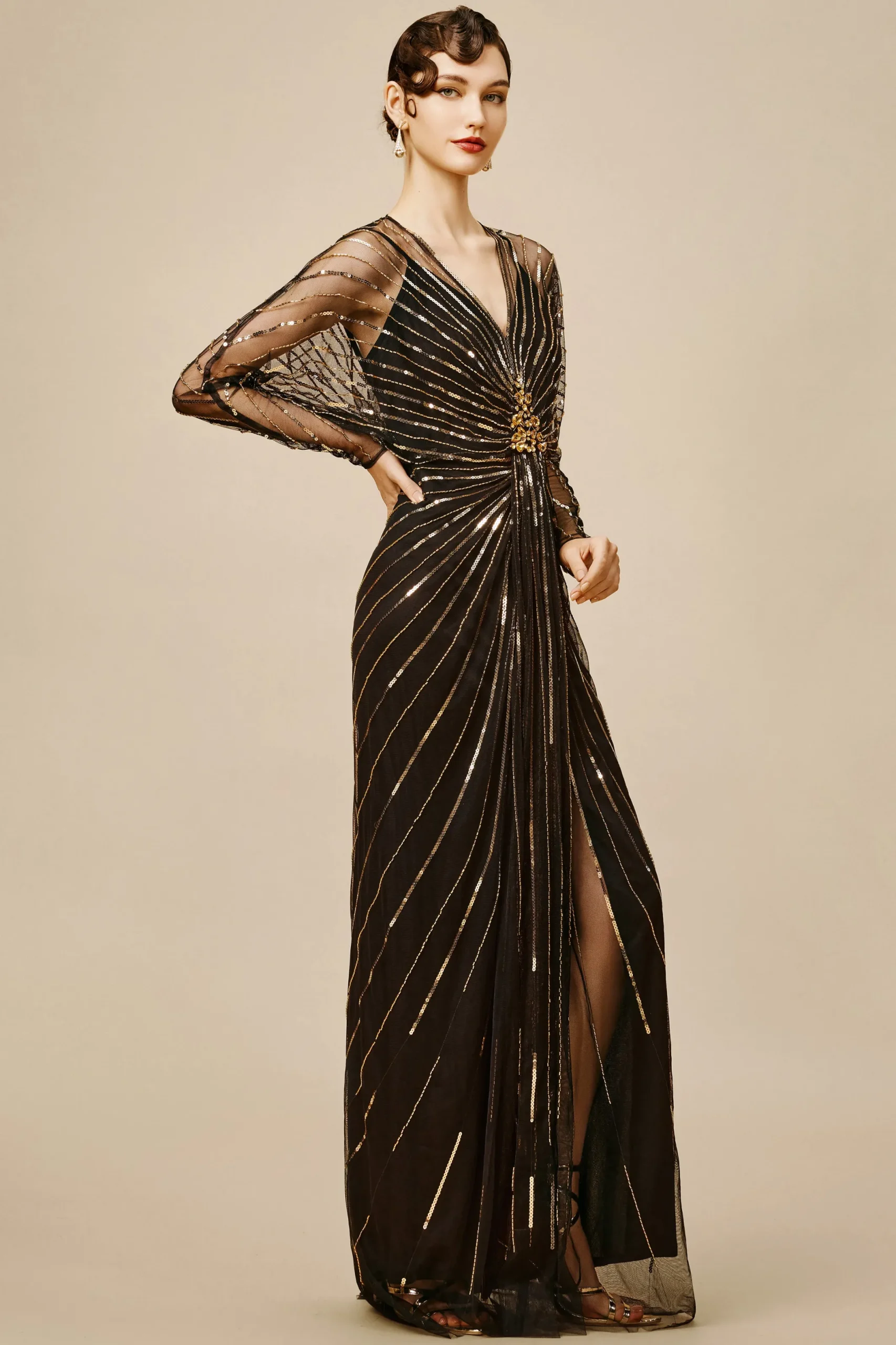 BABEYOND Party | Evening Dresses<Zouzou Crystal-Encrusted Evening Gown