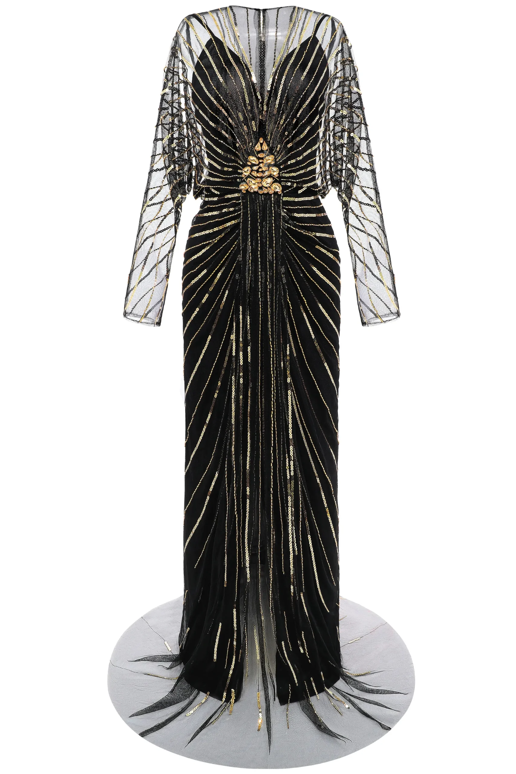 BABEYOND Party | Evening Dresses<Zouzou Crystal-Encrusted Evening Gown