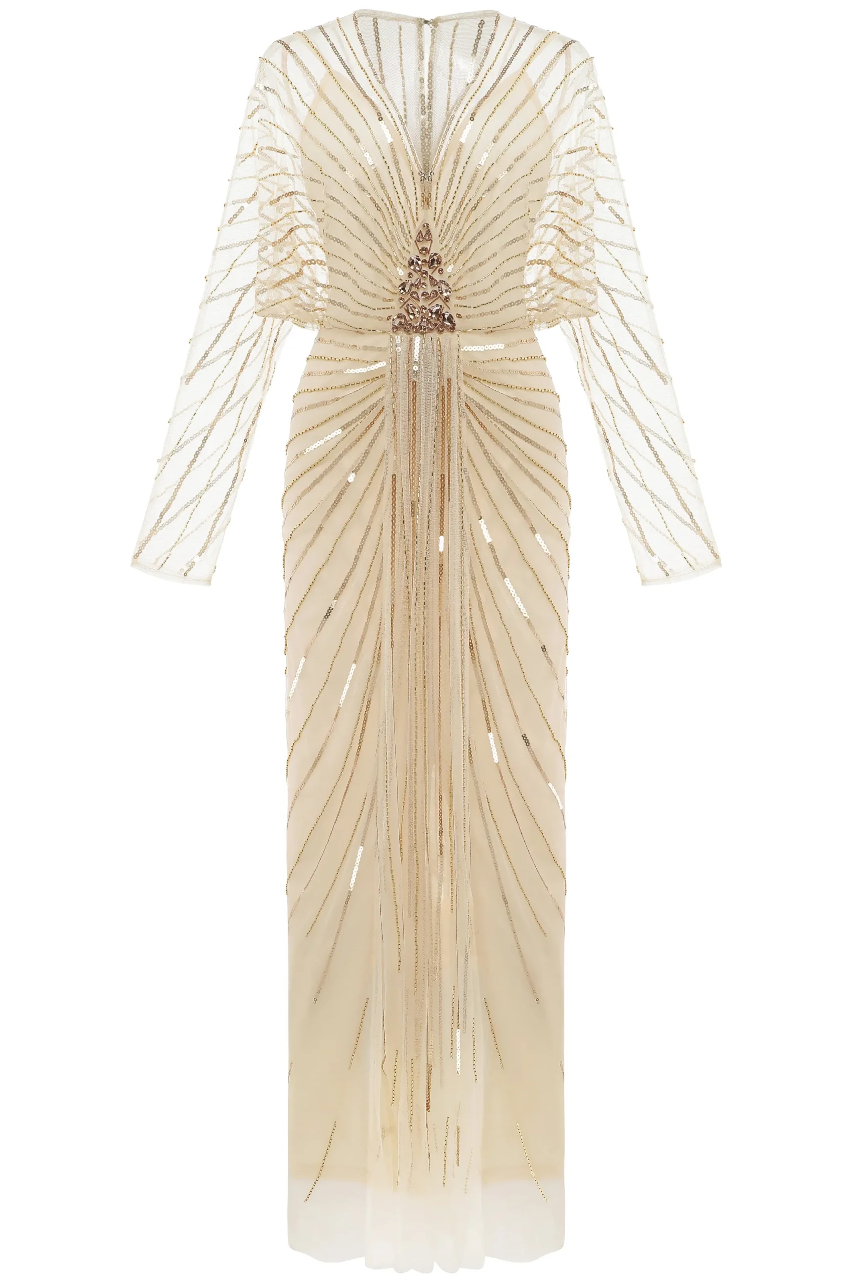 BABEYOND Plus Size<Zouzou Crystal-Encrusted Plus Size Evening Gown