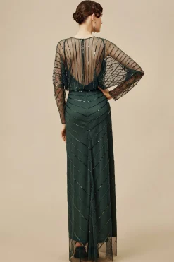 BABEYOND Plus Size<Zouzou Crystal-Encrusted Plus Size Evening Gown