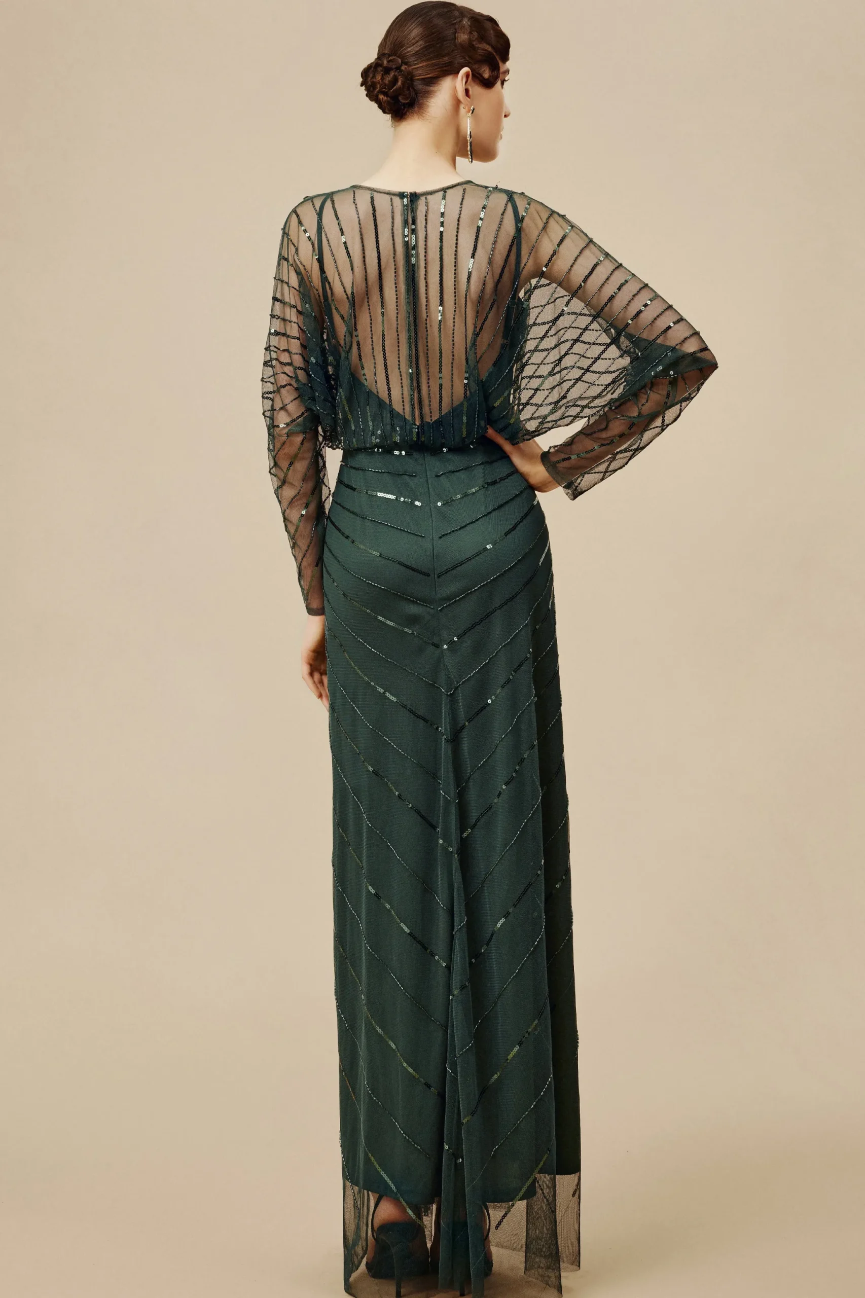 BABEYOND Plus Size<Zouzou Crystal-Encrusted Plus Size Evening Gown
