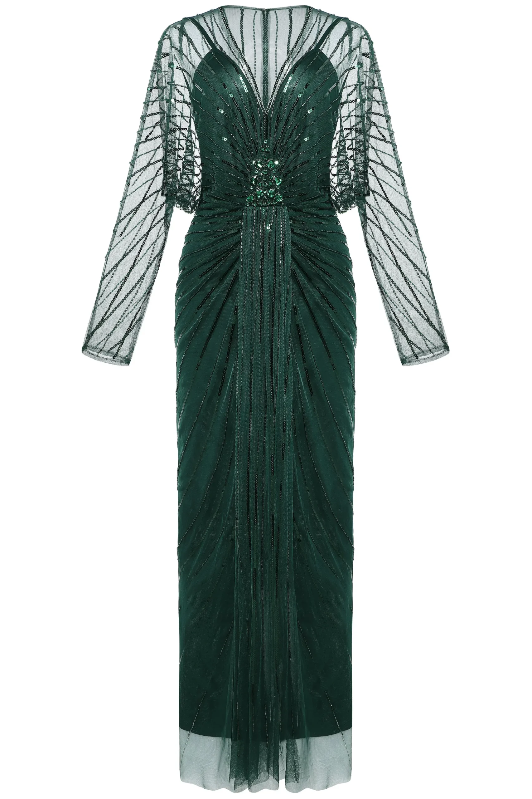 BABEYOND Plus Size<Zouzou Crystal-Encrusted Plus Size Evening Gown